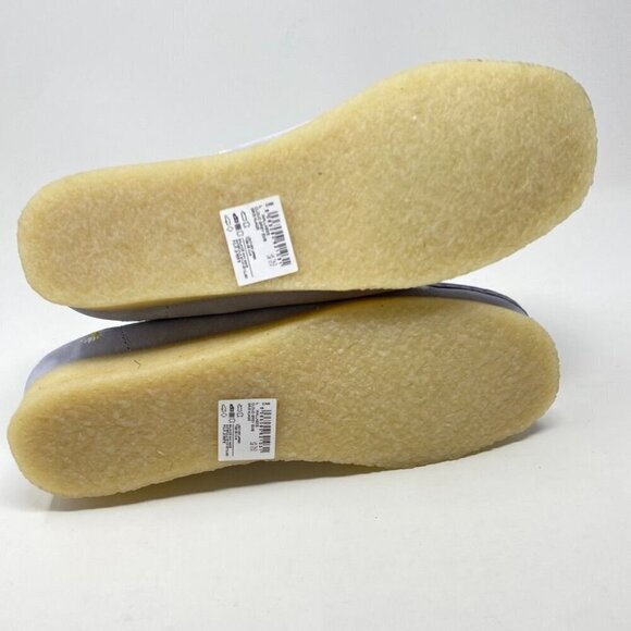 Clarks Wallabee Embroidered Slip-On Shoes Size 10 Cloud Grey Embroidery Suede - Picture 9 of 12